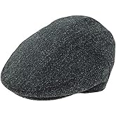 Glen Appin Harris Tweed County Cap for Men (US, Alpha, Medium, Charcoal)