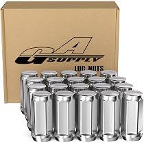 20pc Chrome Spike Lug Nut Set - 1/2-20 Thread Cone Seat For Dodge Ram 1500, Charger, Coronet