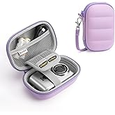 YINKECASE Digital Camera Case Compatible with CAMKORY DC403/ KODAK PIXPRO FZ55/ FZ45/ STUOGYUM DC402-AF, Small Hard Shell Bag with SD Card Storage for Travel (Violet)