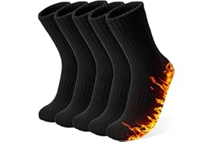 VoJoPi Womens Thermal Socks Warm Wool Hiking Walking Thick Cozy Ladies Boot Work Socks for Sport Hiking 5 Pairs, Size 5-10