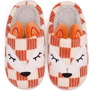 Guyarns Kids Slippers for Boys and Girls Plush Lined Memory Foam Comfort Non-Slip Sole Warm Winter House Shoes for Toddlers &