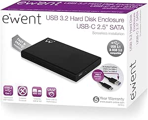 Ewent EW7072 Caja para Disco Duro Externo 2.5