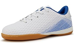 Hawkwell Unisex-Child Athletic Lace Up Boys Girls Indoor Trainer Soccer Shoe (Toddler/Little Kid/Big Kid)