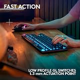 Logitech G G915 X Lightspeed TKL Low-Profile Wireless Gaming Keyboard UK view 3