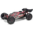ARRMA RC Car 1/8 Typhon 6S V5 4WD BLX Buggy with Spektrum Firma RTR (Ready-to-Run), Black and Red, ARA8606V5