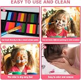 LOPHE Rainbow Face Body Painting Kit 26 Colors Water Based Safe Non-Toxic view 4