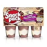 Snack Pack Chocolate Vanilla Pudding Cups, Lunchbox