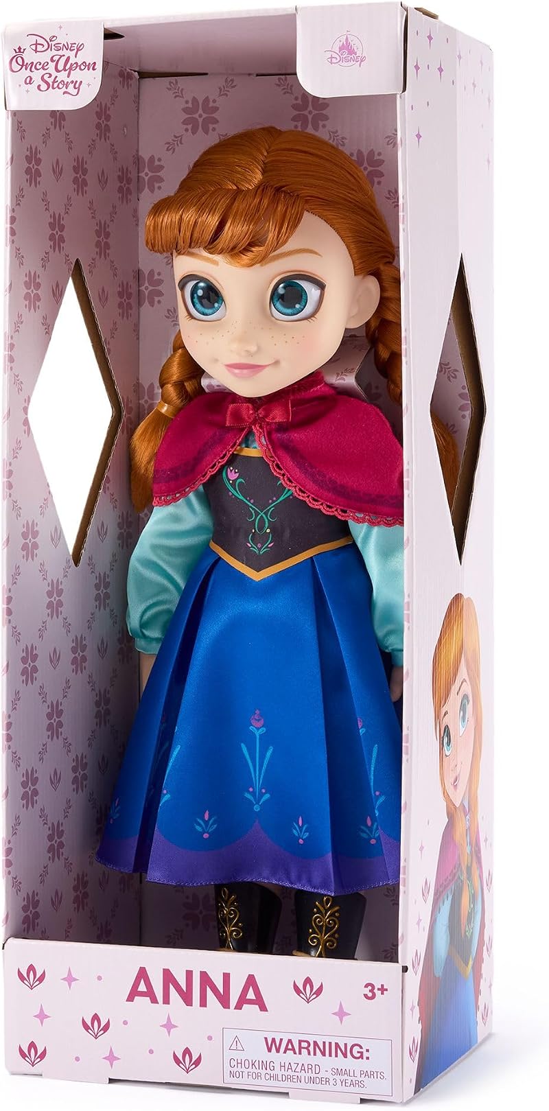 Disney Store Anna Doll Once Upon a Story 40.5cm with Hair Brush Disney Princess