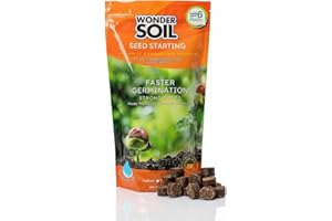 WONDER SOIL | 100 Organic Seed Starter Pellets | Ready to Plant Seed Starting Soil Loaded with Pre-Mixed Nutrients | Fast Germination | Indoor or Outdoor | 100 Count