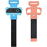 JDDWIN 2 Pack Wrist Strap Compatible with Nintendo Switch 2, Just Dance 2025/2024/2023 for Zumba Burn It Up, Adjustable Elastic Straps for Switch 2 Joy-Con Controller,Upgraded Wrist Bands Adults and Kids