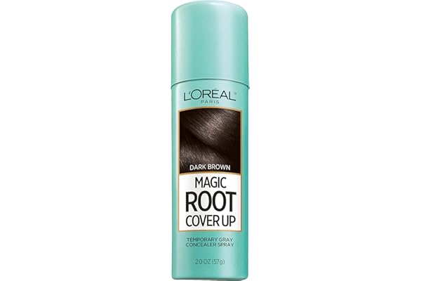 L'Oreal Paris Magic Root Cover Up Gray Concealer Spray Dark Brown 2 oz.