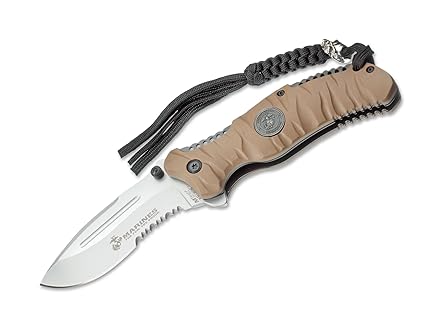 USMC Herren Messer US Marines Reaper Desert 9 cm Khaki, One size