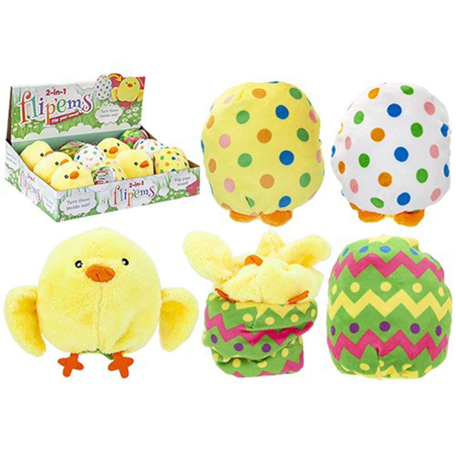 Assorted Style Soft Baby Chick Embroidered Eyes Plush Toy - 12cm, 1 Piece - Perfect for Kids and Soft Toy Collections