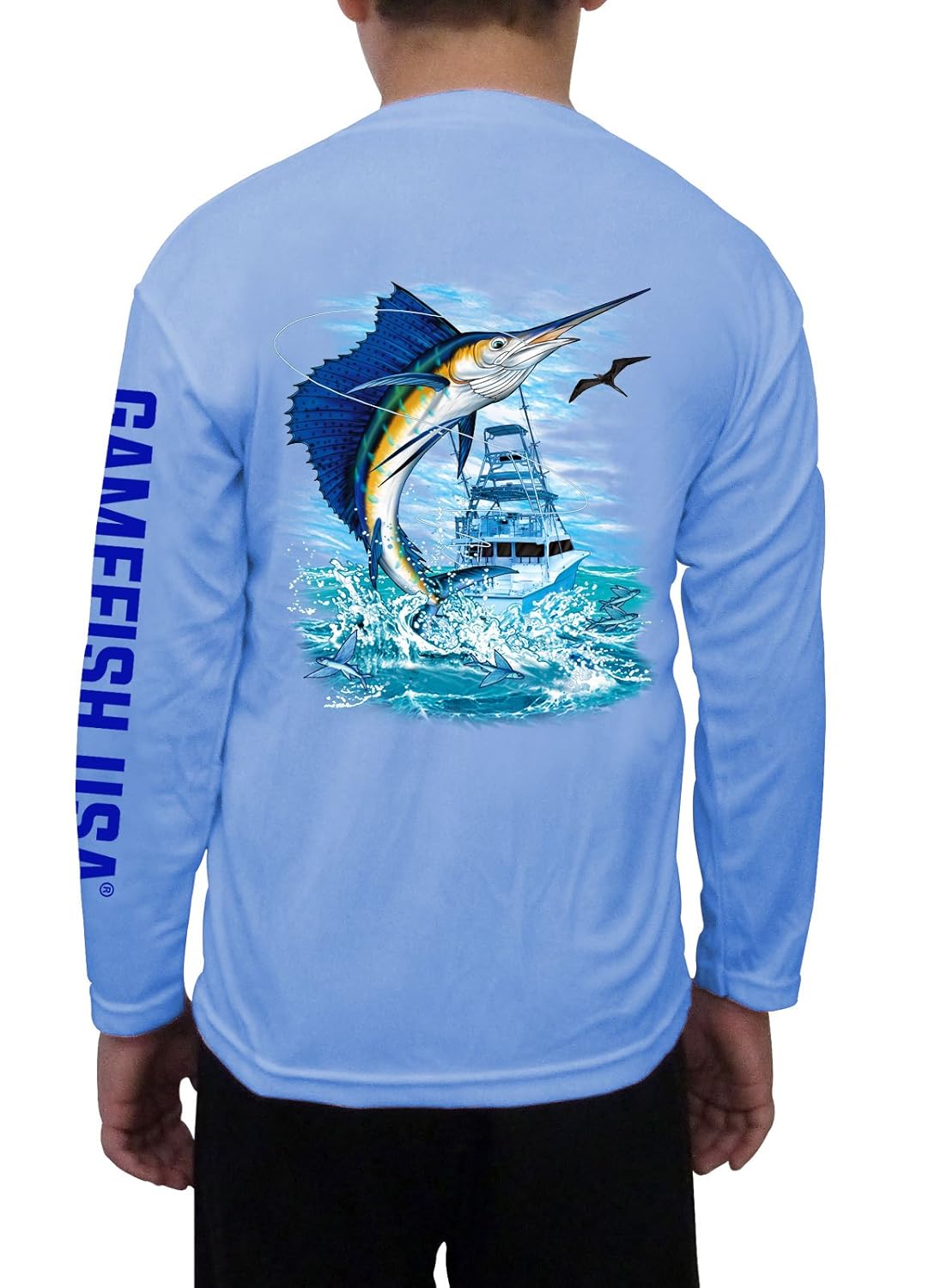 21 新作 その他 B0733pqzxl Gamefish ボーイズ Usa ブルー Shirt Medium 大人気の 21 新作 その他 B0733pqzxl Gamefish ボーイズ Usa ブルー Shirt Medium 大人気の