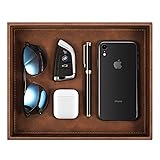 SITHON Valet Tray Desk Organizer, PU Leather