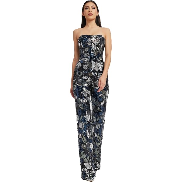 Amazon.com: Dress the Population Women's Charlie Plunging Jumpsuit, Black,  X-Small : Clothing, Shoes & Jewelry