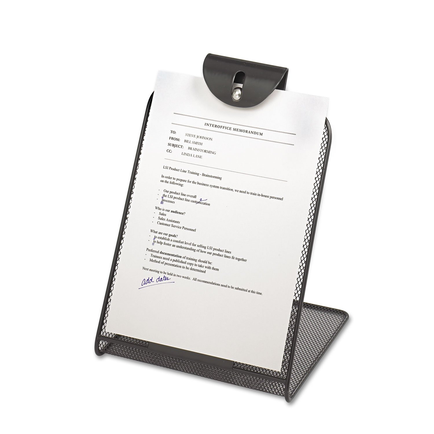 Safco Onyx Mesh Copyholder - Black