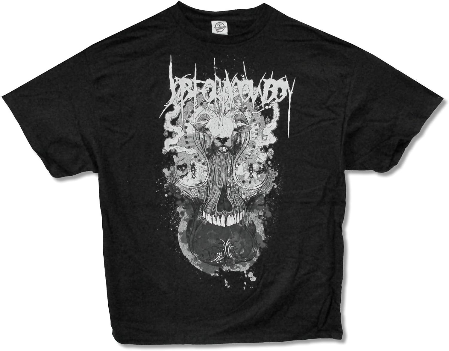 Delta Adult Job For A Cowboy Goat Hair Skull Black Tee Shirt Xl