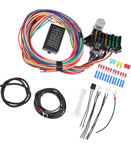 Painless Cablaggio 10308 – Kit Impianto Elettrico 8 Circuiti Per Hot Rod, T-Bucket, Roadster, Fusibili ATO, TXL, Made In USA - 4