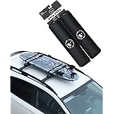 Ho Stevie! Surfboard/SUP Aero Roof Rack Pads (Set of 2 Pads, 28" or 17") for Cars with Crossbars (17")