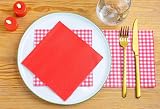 Talking Tables Table Fun 100 x 2ply Red Paper Napkins 33cm Disposable view 3
