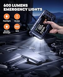 TREKURE 10-in-1 Car Battery Jump Starter with Air