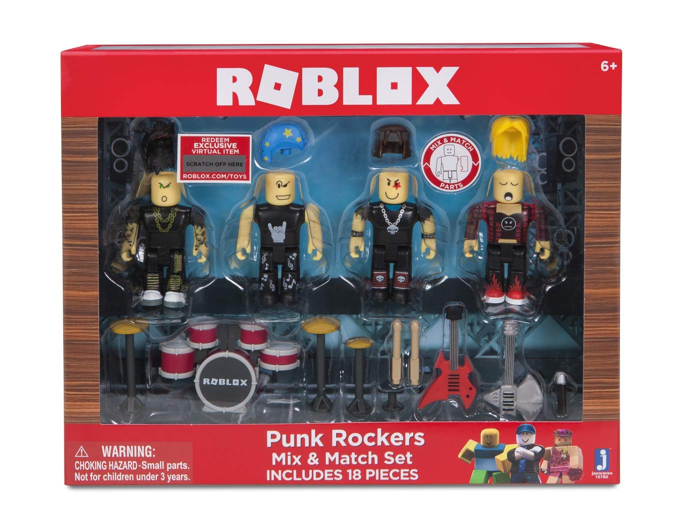 Amazoncom Roblox Punk Rockers Mix Match Set Toys Games - 