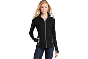 SPORT-TEK Women's Sport-Wick Stretch Contrast Full Zip Jacket