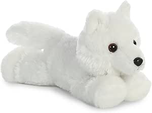 white wolf stuffed animal