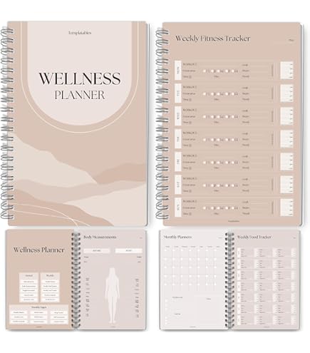 Wellness Planner & Fitness Log - Daily Diet & Health Journal With Weight Loss, Wellness Journal Notebook For Tracking Fitness, Sleep, Nutrition, Meal - View #5
