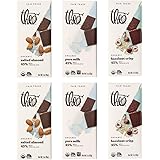 Theo Chocolate Organic Milk Chocolate Bar Variety 6 Pack | Fair Trade, Chocolate Gift