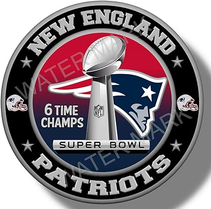 12 New England Patriots Decals