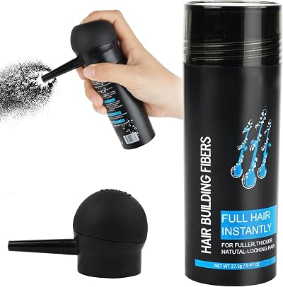 LOPHE Professional Hair Building Fibers for Thinning Hair Black