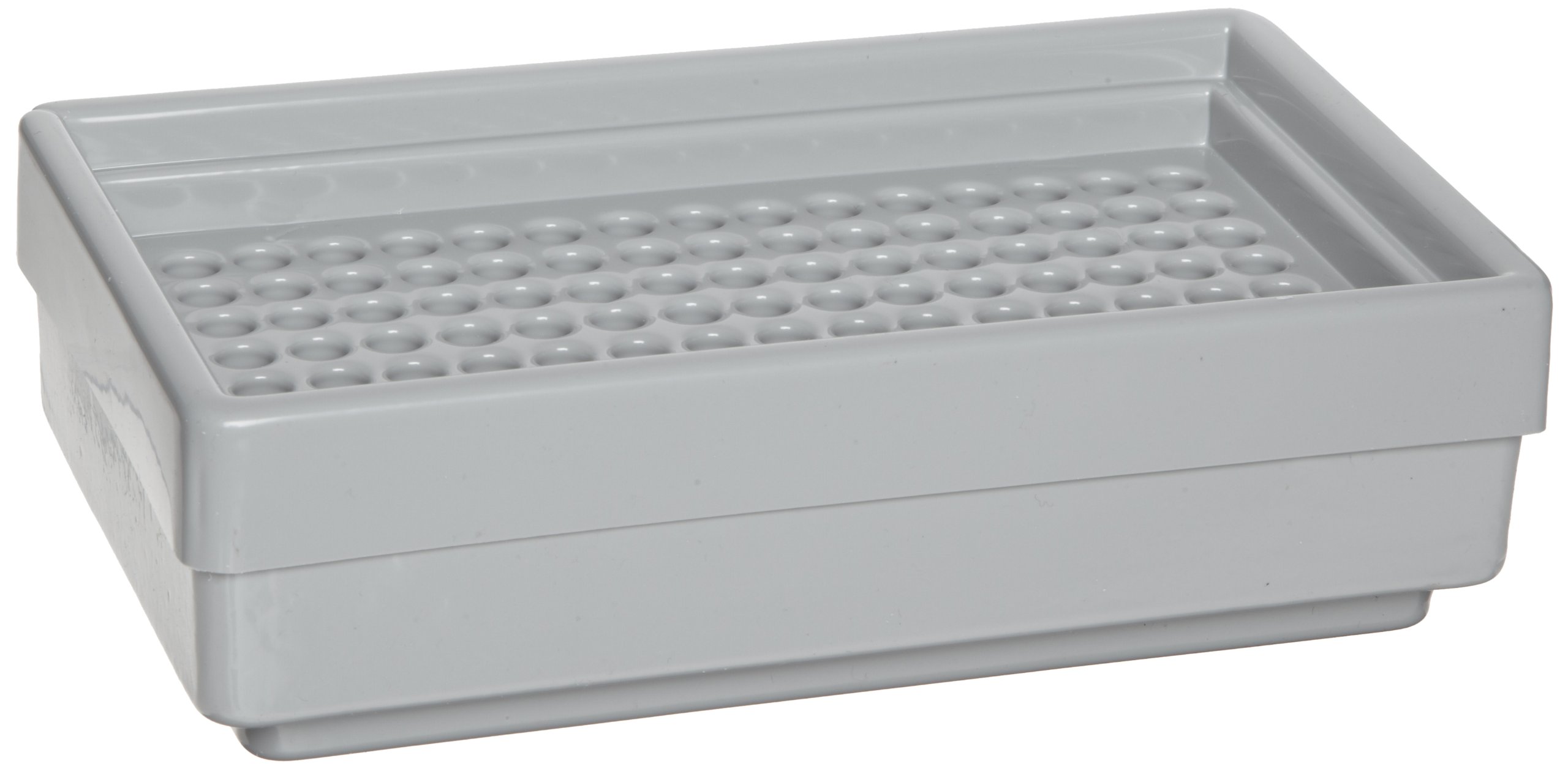 Bel-Art H18901-0000 Microcentrifuge Tube Ice Rack; 400 ฮผL, 105 Places, 8ยน/โ X 4โท/โ X 2โต/โ in, Polystyrene