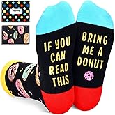 HAPPYPOP Funny Socks for Kids - Ice Cream Donut Gifts for 7-9 Years, Popcorn Chocolate Socks