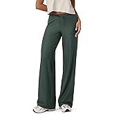 ODODOS Women's Wide Leg Pants - Ultra Soft odSTRATUM Tech Adjustable Mid-Rise Casual Pajama Lounge Pants