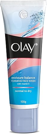 olay moisture balance foaming face wash