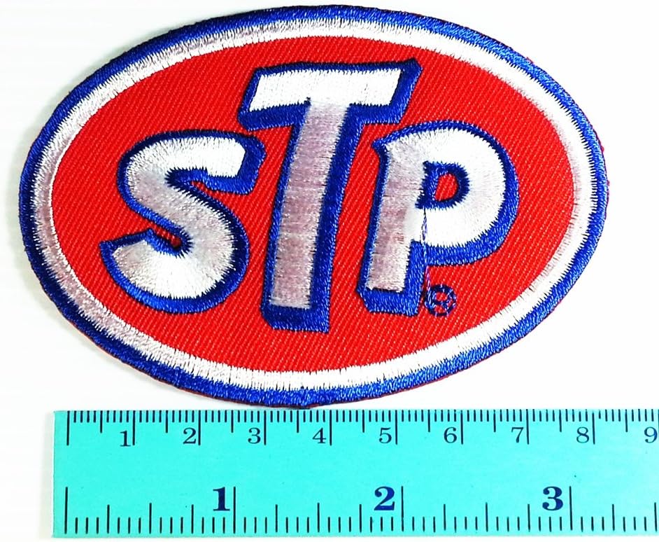 STP Racing Team Oil Gas Car Race Nascar Logo Racing Sport Automobile Car Motorsport Racing Logo Patch Sew Iron on Jacket Cap Vest Badge Sign