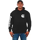 JH DESIGN GROUP Men’s Cummins Diesel Classic Black Pullover Hoodie Sweatshirt
