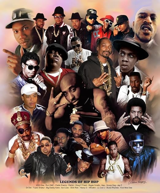 Amazon Com Legends Of Hip Hop A Tribute To Rap Legends And Pioneers Prints Posters Prints