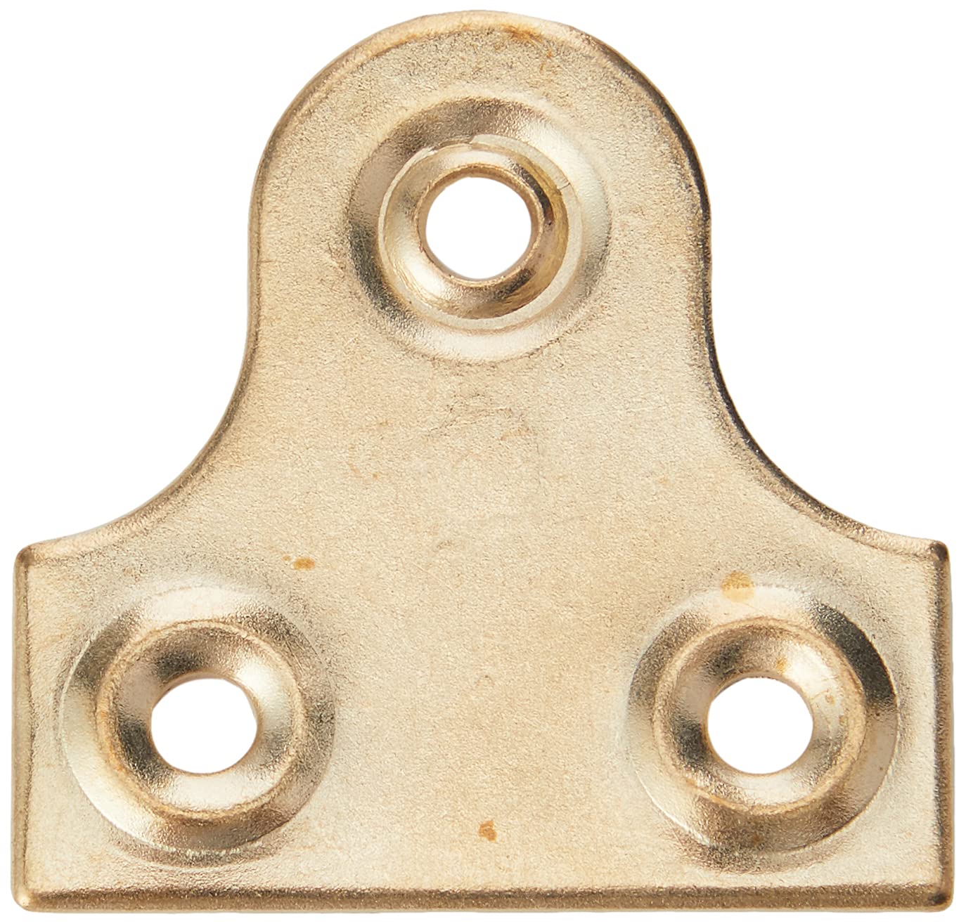 Merriway BH02266 (4 Pcs) EB Round Glass Mirror Plate, 32mm (1.1/4 inch) Brass Plated - Pack of 4 Pieces