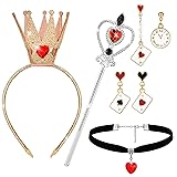 Horolam Queen Costume Accessories, Red Heart Queen