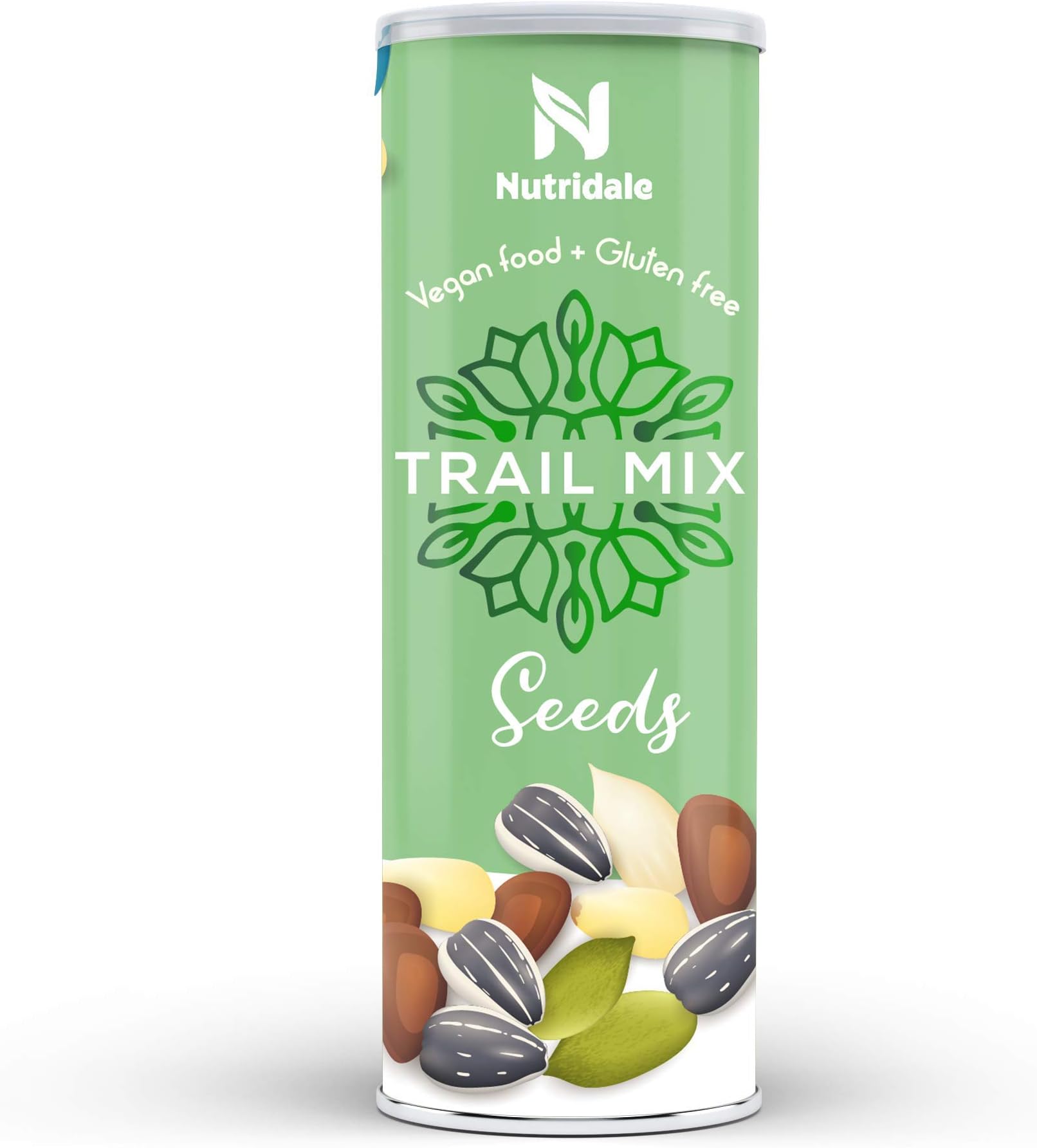 NUTRIDALE Seeds Trail Mix- A Roasted Blend of 5 Superfoods ( Healthy Munching Anytime ), 200 Gm Jar
