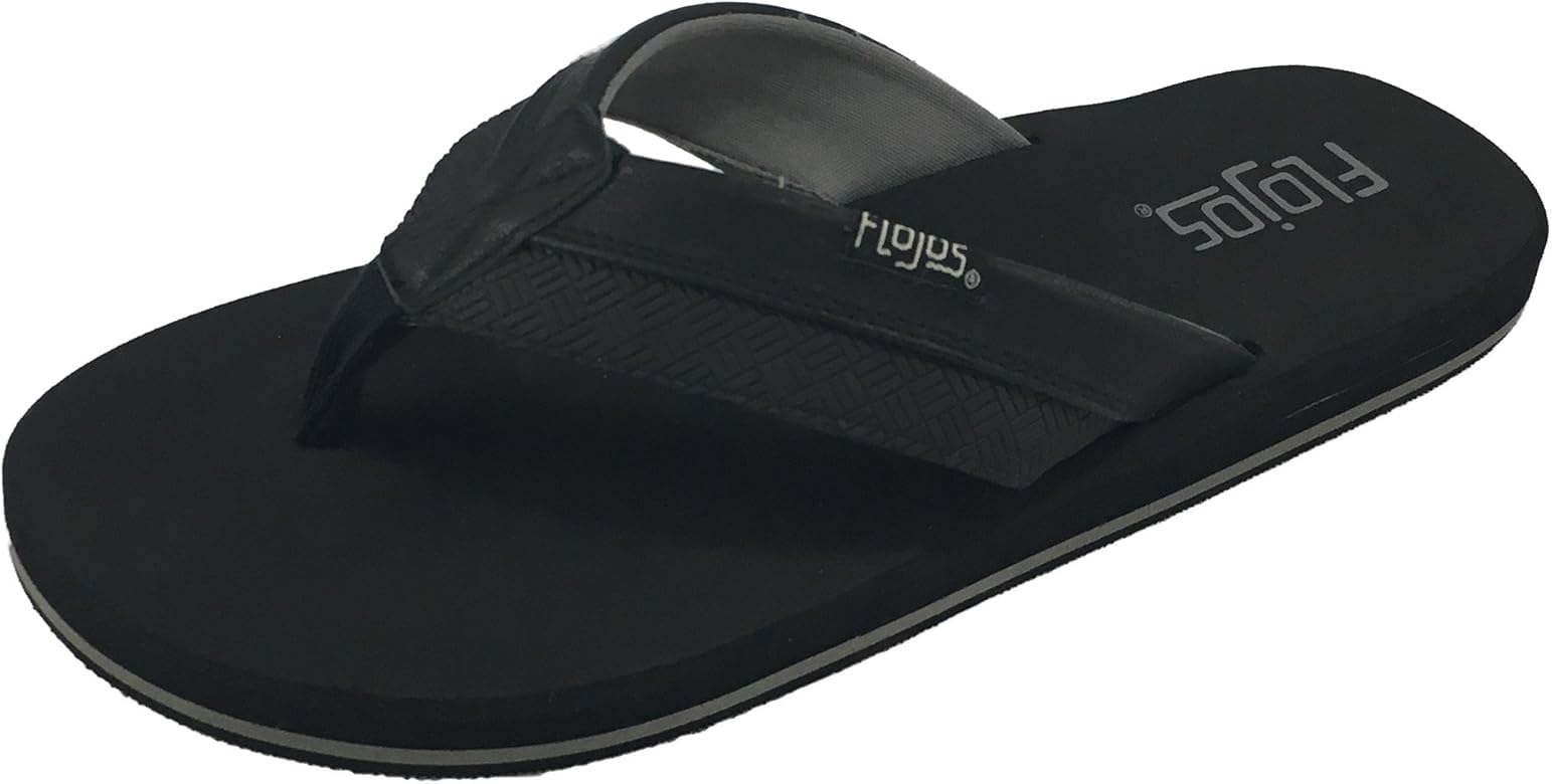 black flojos flip flops