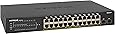 NETGEAR 26-Port PoE Gigabit Ethernet Smart Switch (GS324TP) - Managed, with 24 x PoE+ @ 190W, 2 x 1G SFP, Desktop or Rackmount, S350 series