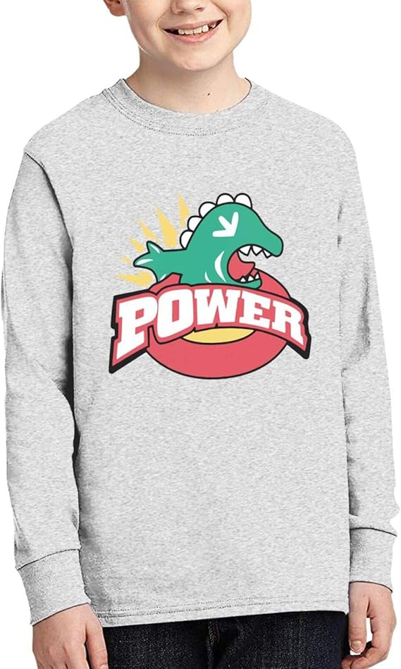 Amazon Co Jp 長袖tシャツ トレーニングウェア 漫画 可愛い 恐竜 ロゴtシャツ ロン Tee ティーシャツ キッズ ジュニア 学生 児童 子供服 ボーイズ 男の子 長袖 上着 トップス クルーネック 柔らかい ゆったり 綿 シンプル 無地 服 ファッション小物