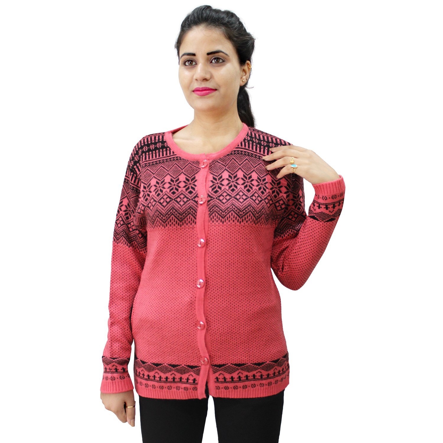 matelco wool short cardigan for girls with pockets for winter