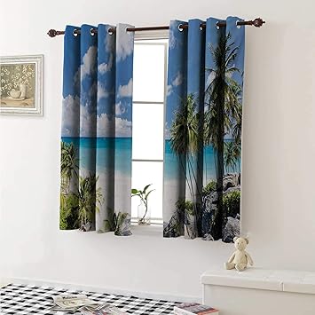 Amazon Com Flyerer Summer Decor Curtains By Bottom Bay Barbados