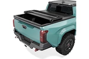 SYNTHACY Soft Tri-Fold Truck Bed Tonneau Cover Fit for Toyota Tacoma 2024 2025 with Deck Rail System, with 5 ft Bed Excl. Trail Edition