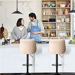 Waleaf Bar Stools Set of 2, Adjustable Counter